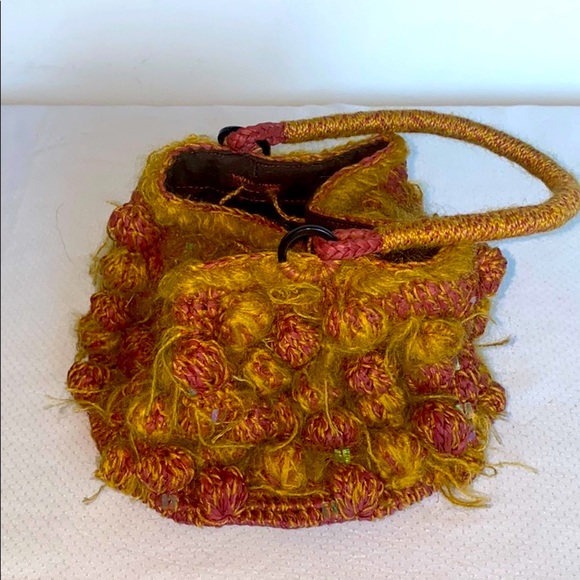 Sans-Arcidet Straw,Mohair and Sequins Bsaket Bag - Picture 2 of 9